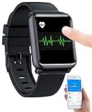 Newgen Medicals Fitness Armbanduhr: Fitness-Uhr mit EKG- & Blutdruckanzeige, Bluetooth,...