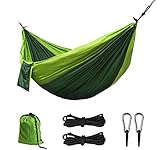 Kronenburg Ultraleichte Nylon Hängematte Fallschirmseide 275 x 140 cm, nur 595 Gramm,...