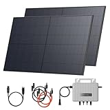 Solarway® 1000Wp / 800W Balkonkraftwerk komplett Steckdose - neuester EcoFlow Stream 800...