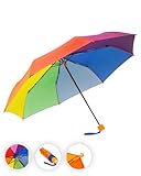 FARE 4 Kids (Regenbogen) - Kinderschirm mit abgerundeten Spitzen, sturmfesten...