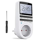iKALULA Digitale Elektronische Zeitschaltuhr Steckdose, 10 konfigurierbaren...