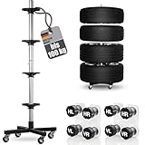 bonsport Felgenbaum für Autoreifen bis 225mm fahrbar - Reifenständer inkl. 8 Reifen...