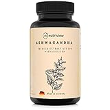 Ashwagandha Extrakt - Hochdosiert mit 10% Withanoliden - 180 Kapseln mit reinem Premium...