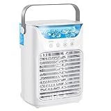 Tragbarer Klimagerät, tragbarer Ventilator mit Wassertank, leiser Ventilator für den...