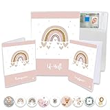 Minilino U Heft Hülle 3-teiliges Premium Set für Impfpass, Reisepass [...