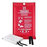 Kitosun Löschdecke Küche Feuerlöschdecke - Glasfaser Brandschutzdecke Feuerlöscher...