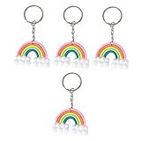 Toyvian 4 Stück Regenbogen-Schlüsselanhänger Autoteile Schlüsselanhänger Modeschmuck...