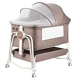 suihuooo 4 In 1 Beistellbett Baby, Reisebett Baby, Babybett 7 Fach...