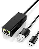 USB LAN Netzwerkadapter Adapter, RENGOGA 10/100 Mbps Micro USB Ethernet Adapter, 100...