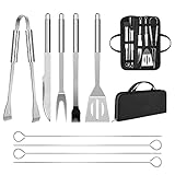 Grillbesteck Set Teiliges Professionelles Grillzubehör Grillwerkzeug mit Leicht Zu...