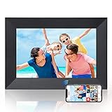 AISHICHEN WiFi Digitaler Bilderrahmen 10 Zoll, HD IPS Touchscreen 1280x800 mit 16 GB...