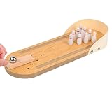 JurciCat Bowling Set Kinder Kegelspiel für Kinder Mini Bowlingbahn mit 10 Pins Mit...