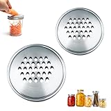 Gemüsehobel Mason Jar Reibe Deckel,Zwiebelschneider Gemüseschneider Manuell...