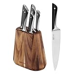 Tefal Jamie Oliver by K267S7 7-teiliger Messerblock, 6 Küchenmesser + Holz,...