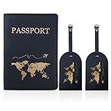 Reisepasshülle,3 PCS（1PCS Reisepass Schutzhülle+2PCS...