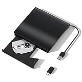 Externes CD/DVD-Laufwerk für Laptop, USB 3.0, CD-Brenner, tragbarer...