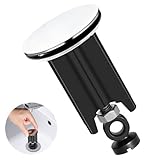 kurkip Universal Waschbeckenstöpsel 40mm Chrom Abflussstopfen – aus Messing,...