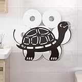 WADORN Schildkrötenform Toilettenpapierhalter Aus Metall Für 8 Zusätzliche...