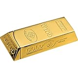 Gasbetriebenes Automatik Feuerzeug Geschenkidee Tischfeuerzeug im Goldbarren...