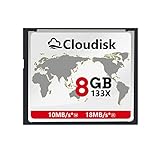 Cloudisk Compact Flash Card 8GB CF 2.0 Kartenleistung für DSLR Kamera, Vintage...