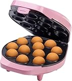 Bestron Cake-Pop-Maker im Retro Design, inklusive Cake-Pop-Butler, Gabel & 12 Sticks, 700...