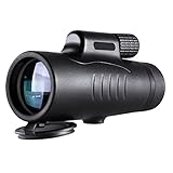 sunzee 8X42 HD Monokular Teleskop Zoom Wasserdichtes Kleines Handteleskop für Draussen...