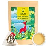 WEETEE Königskerze Tee Beutel, 3g X 50 Mullein Leaf Tea Bags, hergestellt aus 100% reinen...