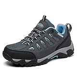 SHULOOK Wanderschuhe Damen Wasserdicht Leicht Trekkingschuhe Damen rutschfeste...