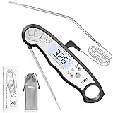 Amazon Brand - Umi Fleischthermometer, 2-in-1 Sofortablesung Grillthermometer, 2...