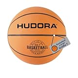 HUDORA Basketball Größe 7 orange, unaufgepumpt - Indoor & Outdoor Gummi-Basketball für...