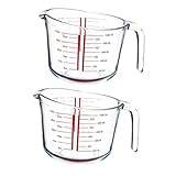 TOPBATHY 2 Stk Messbecher Aus Glas Mischbecher Musterbecher Tassen Espresso-kaffeetasse...