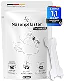 Ellicit® Nasenpflaster Transparent, 30er Pack Premium Nasenstrips, gegen Schnarchen,...