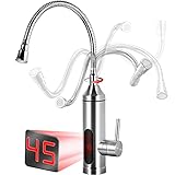 Wasserhahn mit Durchlauferhitzer 3KW, Elektrischer Wasserhahn Küche mit Integriertem,...