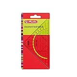 Herlitz 8700304 Geometrie-Dreieck aus transparenter Kunststoff, klein