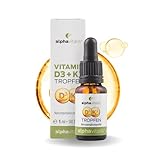 Vitamin D3 K2 Tropfen hochdosiert - K2 aus MK7 99,7% ALL TRANS (K2VITAL® von...