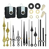 Quarzuhr-Ersatzwerk-Set mit 5 Zeiger-Sets, Schaft 13/18/20 mm, Uhren-Reparatur für...