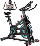 Wenoker Heimtrainer Fahrrad, Indoor Cycling Bike mit LCD-Monitor, Heimtrainer mit...