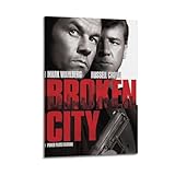 MOAUEBDY Filmposter 'Broken City', dekoratives Gemälde, Leinwand, Wandposter und...