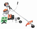 K&G Benzin Motorsense 5,2 PS DE MON Freischneider Rasentrimmer Trimmer Leicht Benzin...