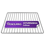Vioks.pro Backofen Grillrost Edelstahl 447x365mm Ersatz für Hotpoint C00081578...