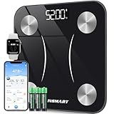 INSMART Personenwaage Digital, Waage personen mit Bluetooth, Körperfettwaage...