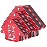 Spurtar Schweißmagnet Set, 6 Stück (34KGx2+23KGx2+13KGx2) Starke Magnetische...