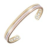 YINOX Tri Tone Magnet-Armbänder aus reinem Kupfer für Arthritis, für Damen...
