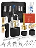 FAHEFANA 38-teiliges Lockpicking Set, [2022 Schwierigkeit Upgrade] Dietrich Set in...