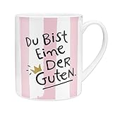 H:)PPY life 46246 Tasse mit Spruch 'Guten', 60 cl, rosa