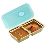 Generisch Edelstahl-Snackdose - Edelstahl Brotdose,Aufbewahrungsdose Mit Deckel Für...