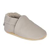 HMIYA Weiche Leder Krabbelschuhe Babyschuhe Lauflernschuhe mit Wildledersohlen für Jungen...