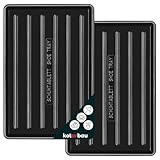KOTARBAU® 2er Set Schuhabtropfschale 45x30 cm Schuhmatte mit erhöhtem Rand...
