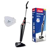 Vileda Steam Plus Dampfreiniger mit 2 Mikrofaserpads | Hygienischer Bodenreiniger für...