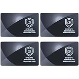 Viitech 4 Stück RFID-Blocker für Karten, NFC, Bankeinzug, Kreditkarten, Schutz...